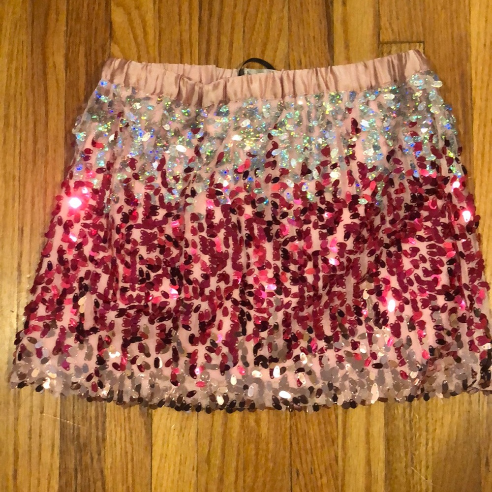 CURIO + KIND Sequin Pink Skirt